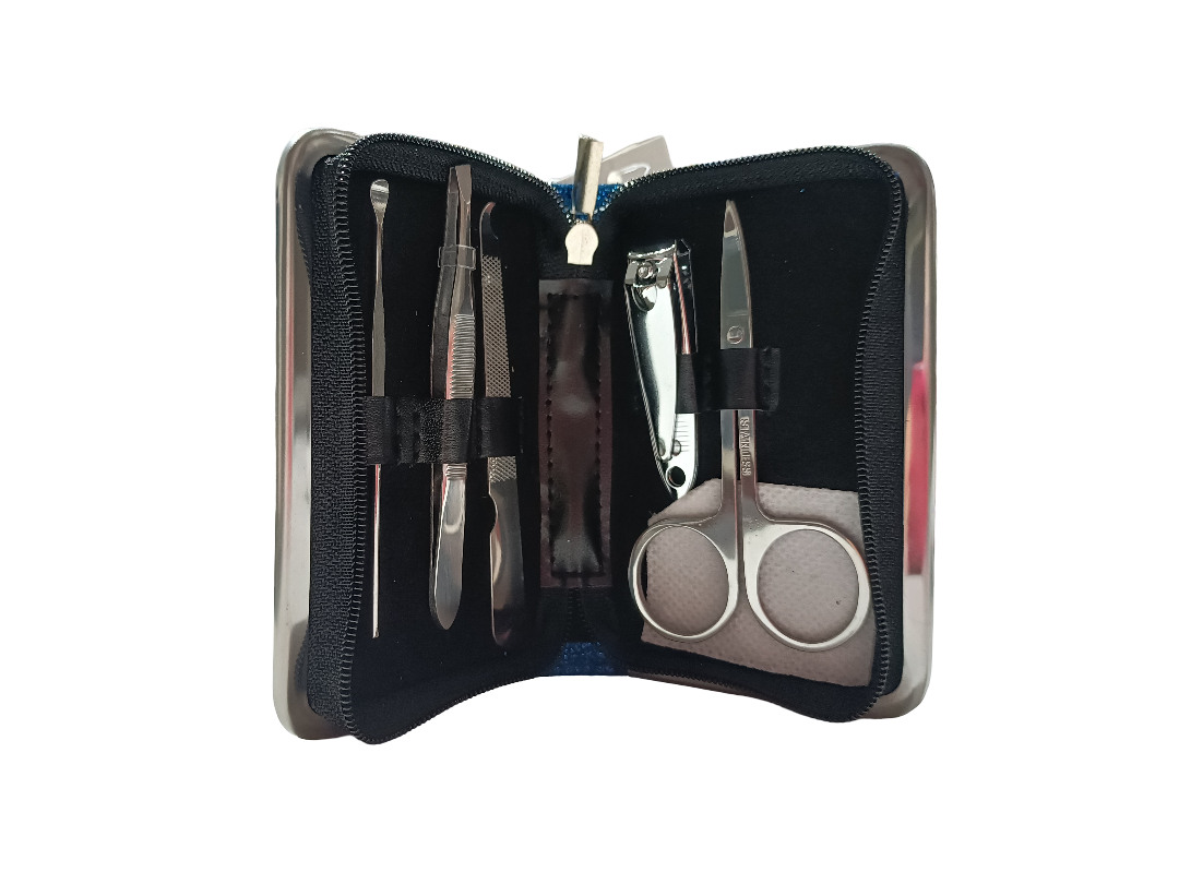 SET MANICURE BLU GLITTERATO