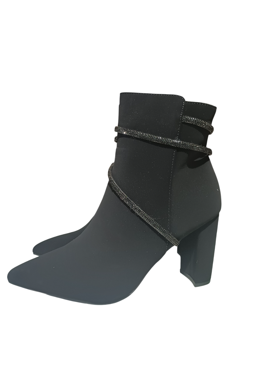 STIVALETTI CON APPLICAZIONI IN STRASS