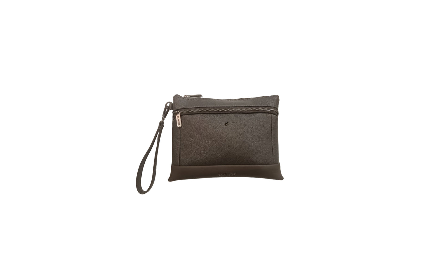 BORSA CON LACCETTO GRIGIO SCURO CARRERA