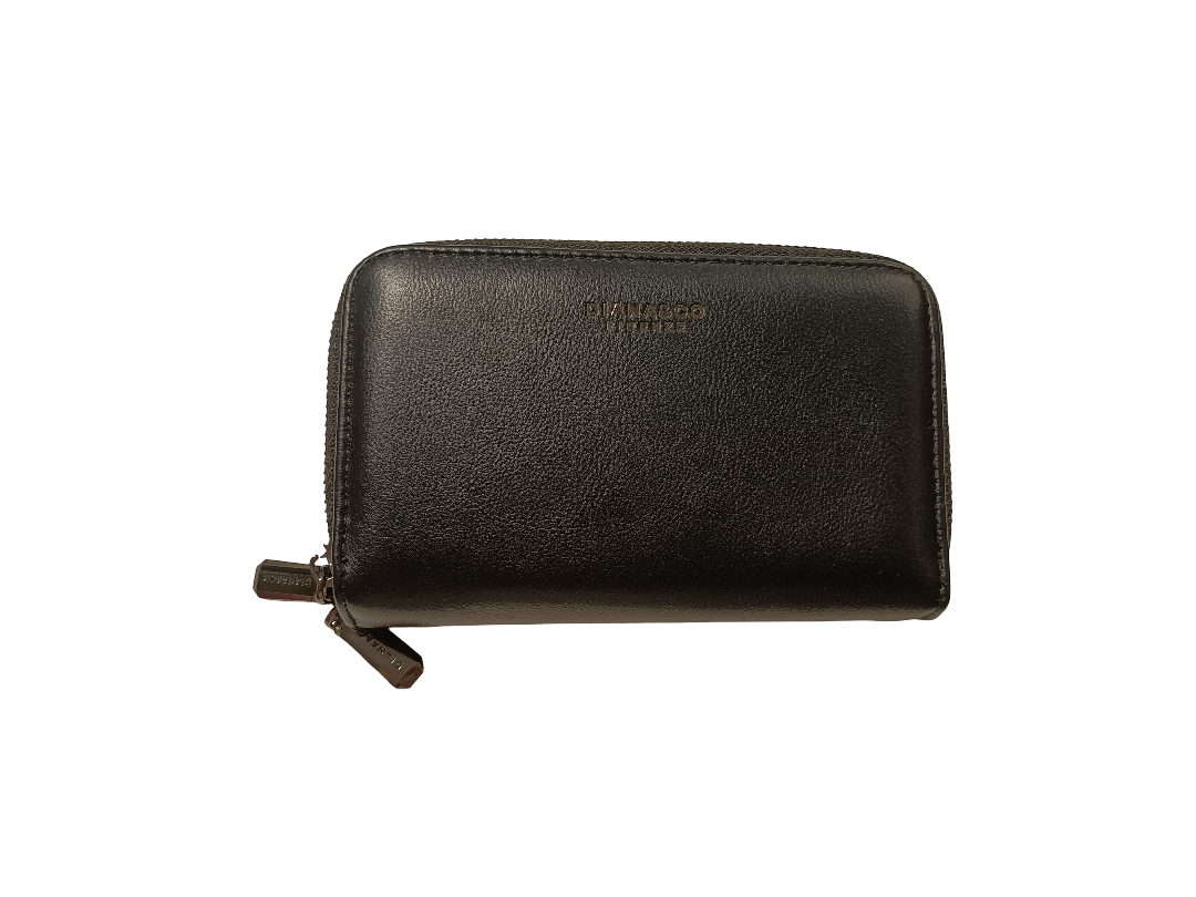 PORTAFOGLIO NERO  A DOPPIA ZIP