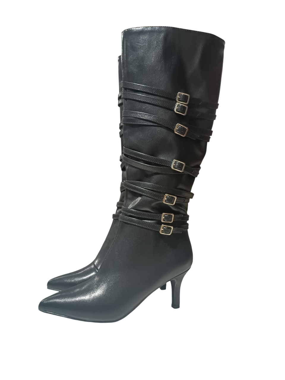 STIVALI ALTI CON FIBBIE