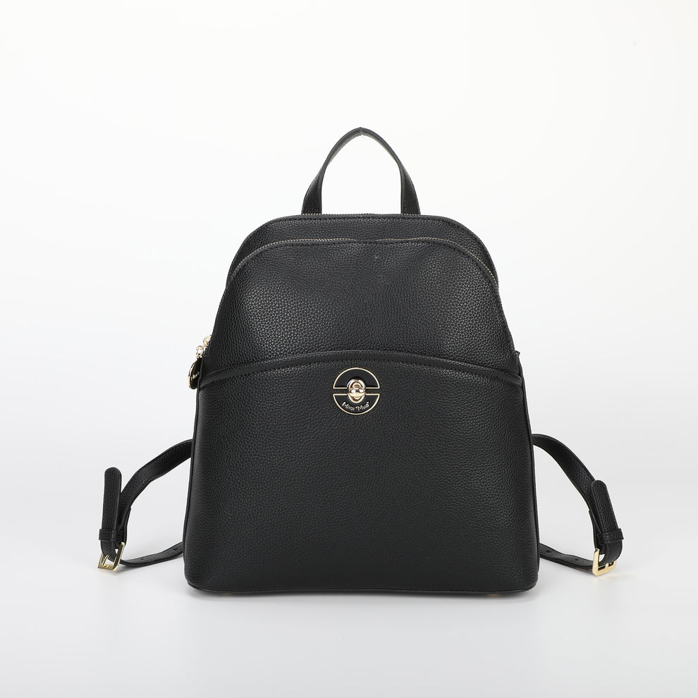 ZAINO CON CHIUSURA VERNICIATA IN TINTA