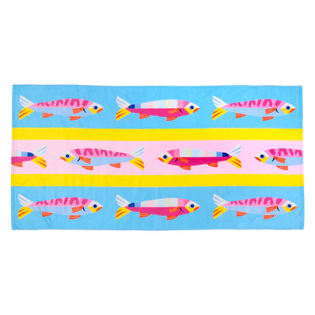RAINBOW FISHES BEACH TOWEL