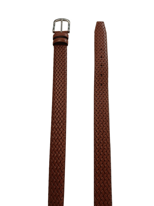 CINTURA MARRONE INTRECCIATA