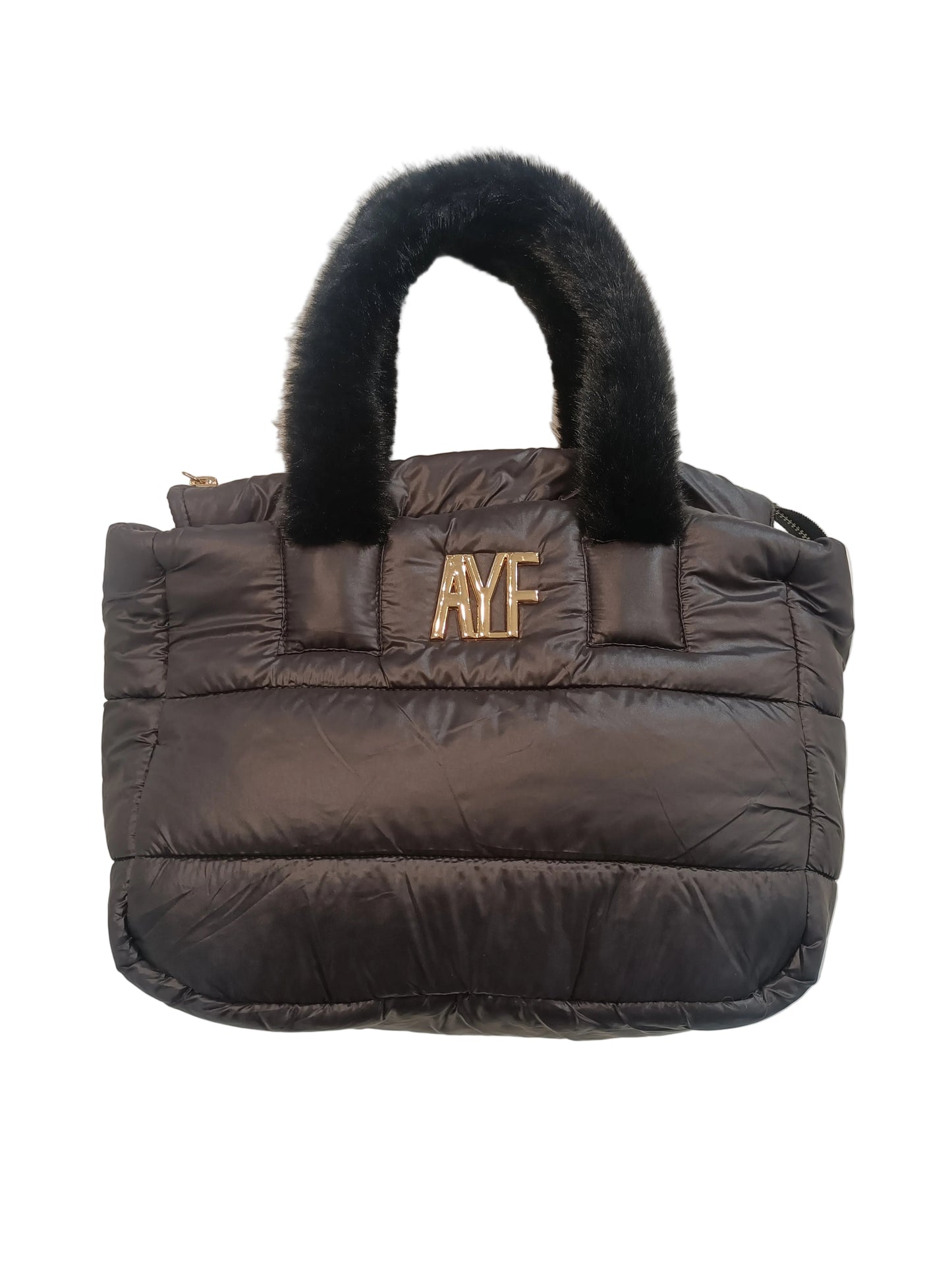 BORSA A MANO NERO IN TESSUTO